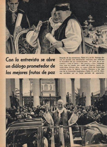 LAMINA V17044: Pablo VI en las calles de Roma