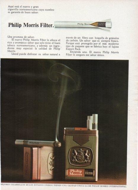 LAMINA V17025: Publicidad contraportada Philip Morris Filter