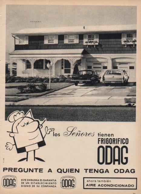 LAMINA V17032: Publicidad frigorifico Odag