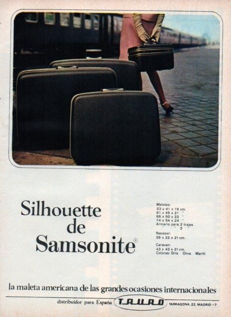 LAMINA V17035: Publicidad Silhouette de Samsonite