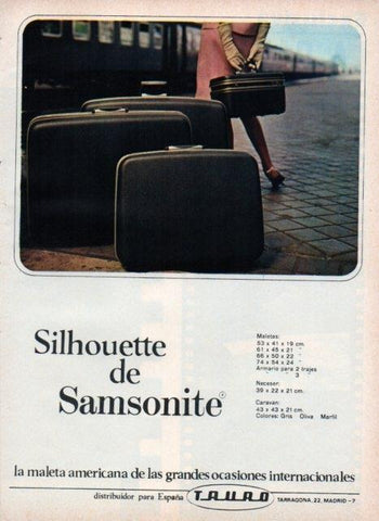 LAMINA V17035: Publicidad Silhouette de Samsonite