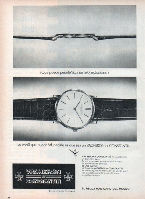 LAMINA V17038: Publicidad  de Vacheron et Constantin