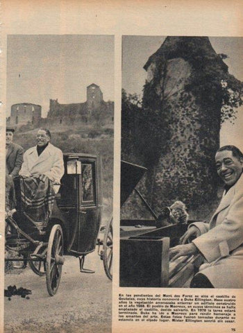 LAMINA V16918: Duke Ellington en el castillo Goutelas, Francia