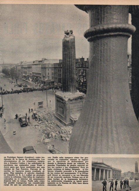 LAMINA V16924: Monumento demolido de Nelson en Dublin