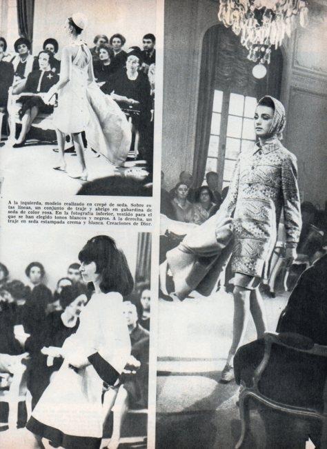 LAMINA V16927: Traje en seda estampada de la firma Dior