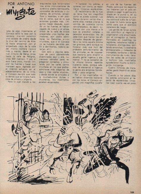 LAMINA V16933: Ilustracion de Mingote para capitulo IX seccion historia de Madrid I