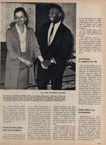 LAMINA V16900: Pele y su esposa Rosemarie