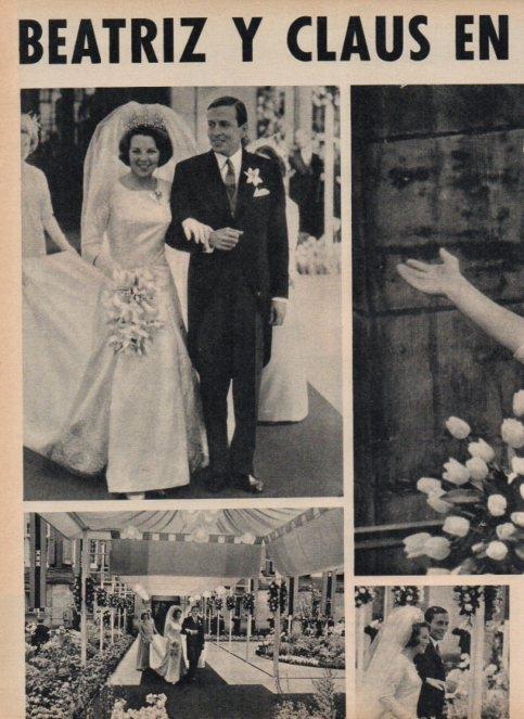 LAMINA V16909: Boda de Beatriz y Claus de Holanda