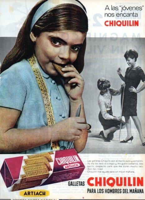 LAMINA V16963: Publicidad galletas Chiquilin de Artiach