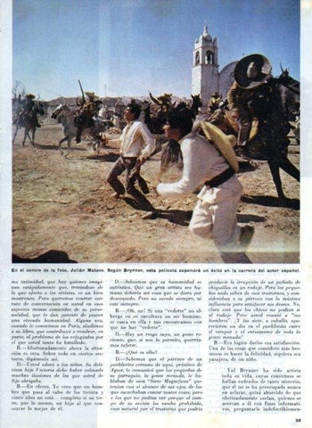 LAMINA V16967: Julian Mateos en el regreso de los siete magnificos
