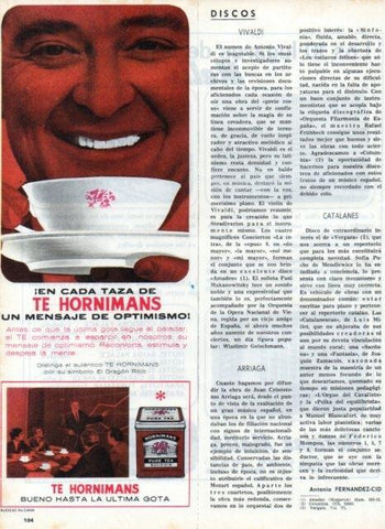 LAMINA V16969: Publicidad Te Hornimans