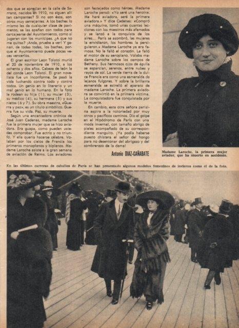 LAMINA V16973: Madame Laroche y carreras en Paris