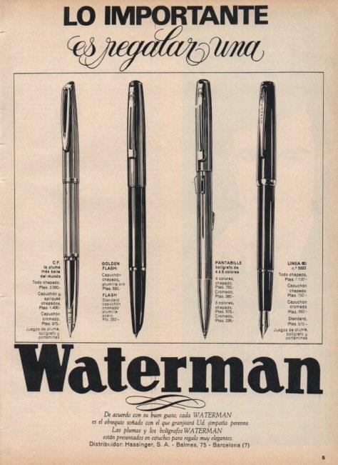 LAMINA V16939: Publicidad Waterman