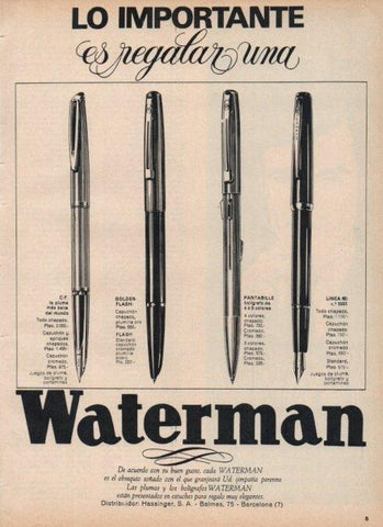 LAMINA V16939: Publicidad Waterman