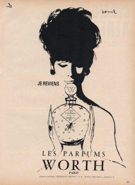 LAMINA V16945: Publicidad Les Parfums Worth