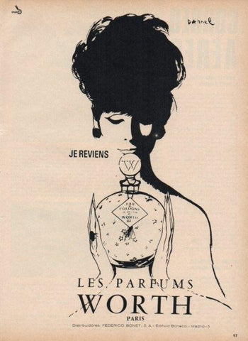 LAMINA V16945: Publicidad Les Parfums Worth
