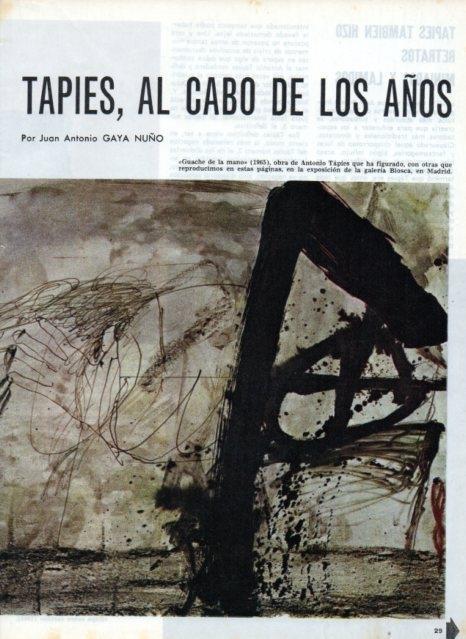 LAMINA V16949: Guache de la mano por Antonio Tapies