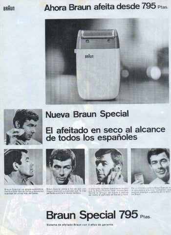 LAMINA V16947: Publicidad  Braun Special 795 pesetas