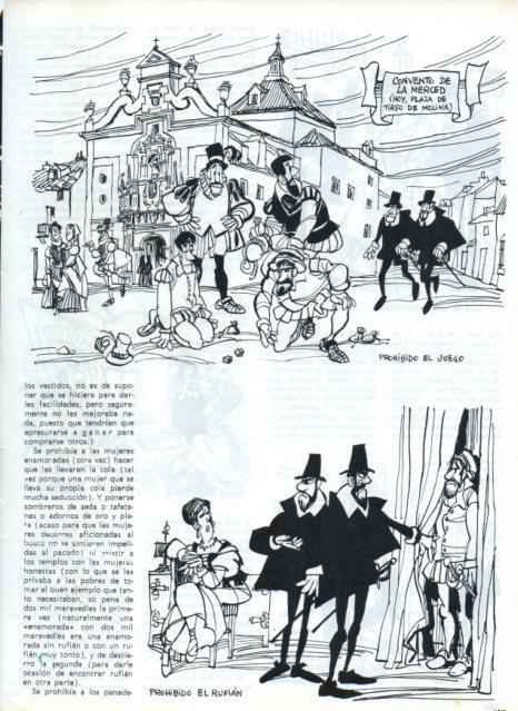 LAMINA V17180: Ilustracion de Mingote para capitulo VII seccion Historia de Madrid I