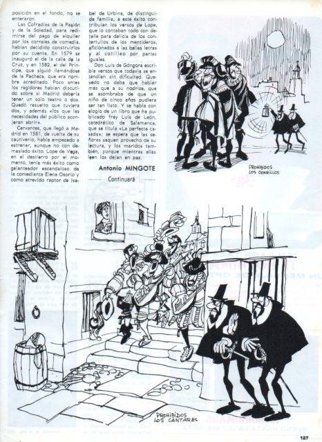LAMINA V17181: Ilustracion de Mingote para capitulo VII seccion Historia de Madrid II