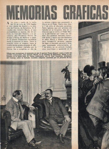 LAMINA V17183: Jose Canalejas junto al embajador Ojeda