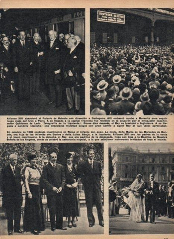 LAMINA V17174: Alfonso XIII en Paris junto a Quiñones de Leon
