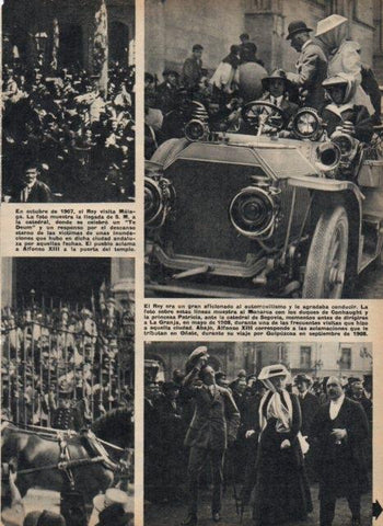 LAMINA V17166: Alfoso XIII en Oñate en 1908