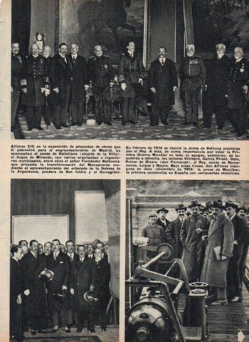 LAMINA V17168: La Junta de Defensa de 1916 presidida por Alfonso XIII