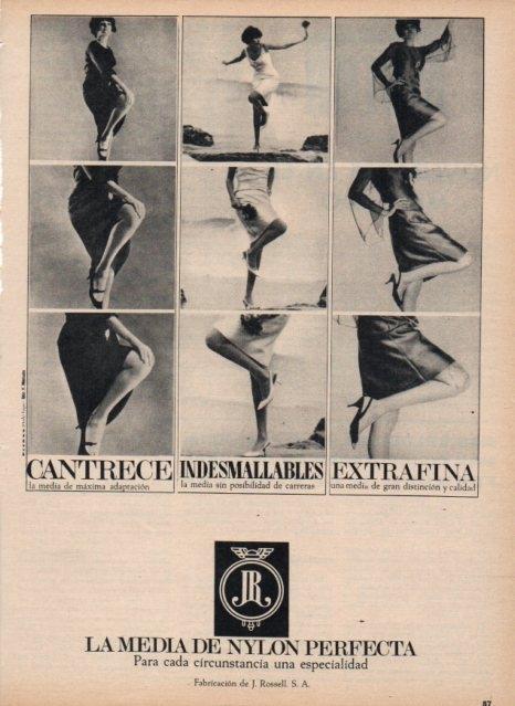 LAMINA V17222: Publicidad JR la media de naylon perfecta
