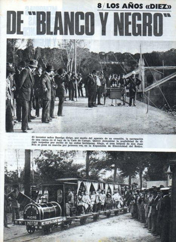 LAMINA V17225: El inventor Baselga en la Casa de Campo de Madrid