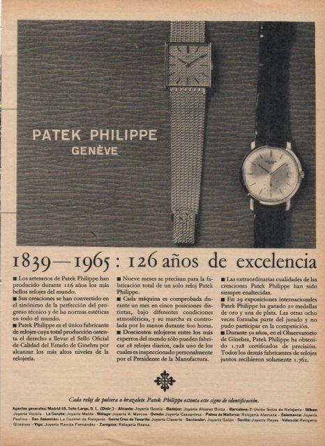 LAMINA V17216: Publicidad Patek Philippe