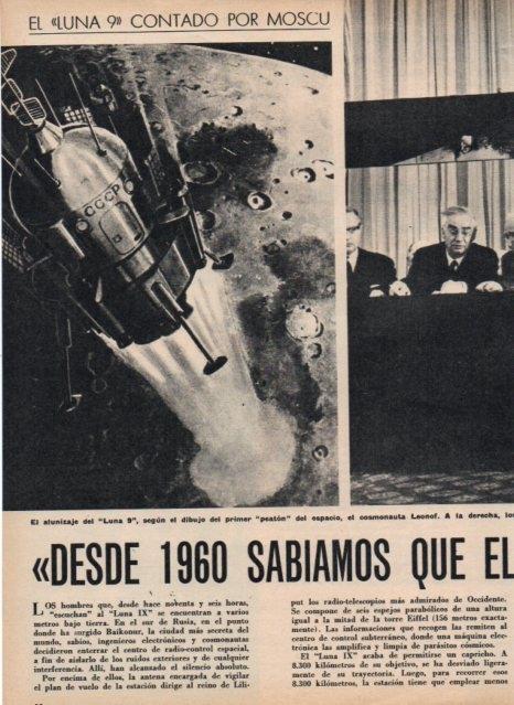LAMINA V17210: Dibujo del alunizaje del Luna IX por Leonof