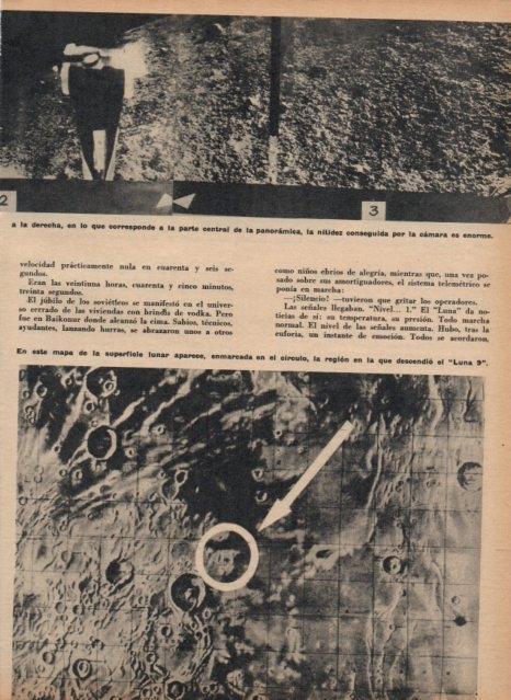 LAMINA V17212: Superficie lunar donde descendio del Luna IX