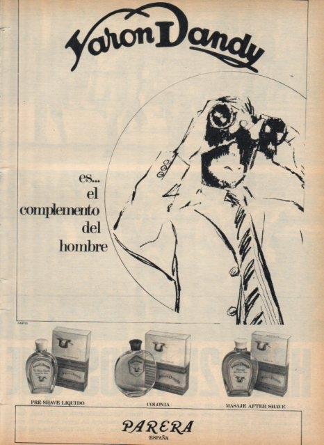 LAMINA V17150: Publicidad Varon Dandy de Parera