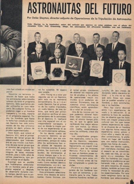 LAMINA V17098: Astronautas del Proyecto Geminis