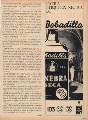 LAMINA V17101: Publicidad ginebra seca de Bobadilla