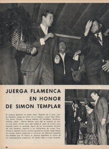 LAMINA V17103: Simon Templar y El Cordobes en tablao Lucero Tena