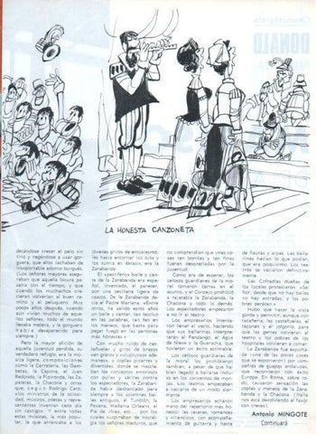 LAMINA V17087: Ilustracion de Mingote para capitulo VIII seccion historia de Madrid I