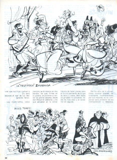 LAMINA V17086: Ilustracion de Mingote para capitulo VIII seccion historia de Madrid