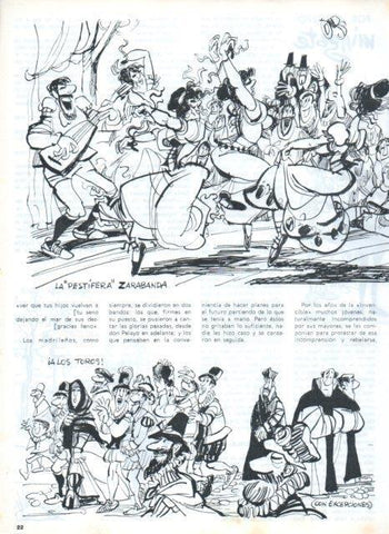 LAMINA V17086: Ilustracion de Mingote para capitulo VIII seccion historia de Madrid