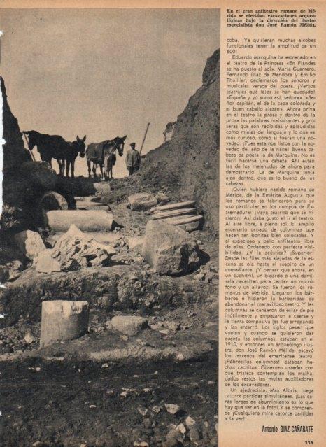 LAMINA V17072: Excavaciones en anfiteatro de Merida