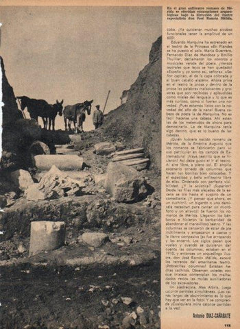 LAMINA V17072: Excavaciones en anfiteatro de Merida