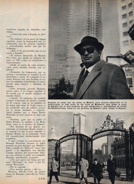 LAMINA V17080: Romano Mussolini y Julian Cortes Cavanillasen Madrid