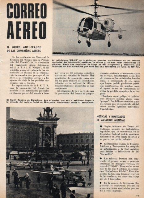 LAMINA V17084: Avionetas del Salon Nautico de Barcelona en Plaza Expaña