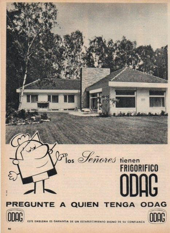 LAMINA V17108: Publicidad frigorifico Odag