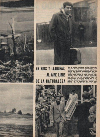LAMINA V17146: Siniavsky en el entierro de Boris Pasternak en 1960