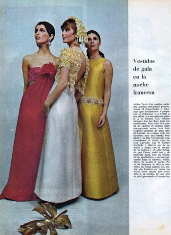LAMINA V17115: Vestidos de gala de Lanvin, Guy Laroche y Patou