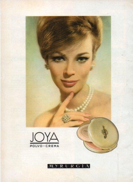 LAMINA V17124: Publicidad contraportada Polvo crema Joya de Myrurgia