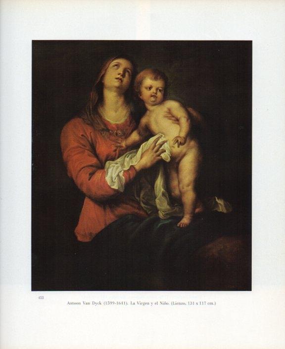 LAMINA V17760: La Virgen y el Niño por Van Dyck