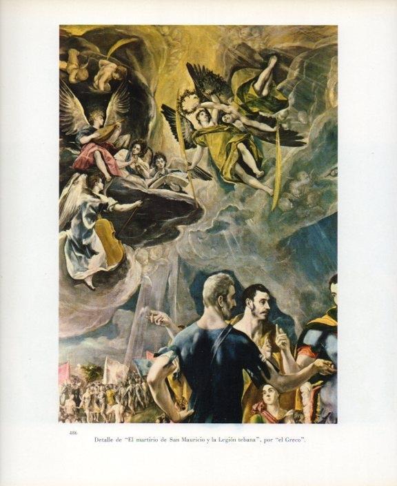 LAMINA V17772: Pormenor El martirio de San Mauricio y la Legion tebana por el Greco